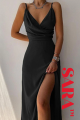 Sara™ Kleid mit V-Ausschnitt | Das Kleid für Party und Abendessen