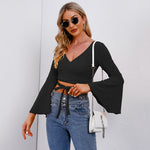 Tina™ | Crisscross Wrap Crop Top