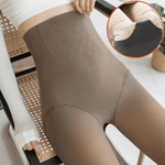 curvypower-au tights Translucent Black / Full Foot / Thick Women Fleece Lined Waist Shaper Thermal Translucent Tights