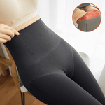 curvypower-au tights Nude / Full Foot / Thick Women Fleece Lined Waist Shaper Thermal Translucent Tights
