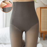 curvypower-au tights Women Fleece Lined Waist Shaper Thermal Translucent Tights