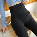 curvypower-au tights Women Fleece Lined Waist Shaper Thermal Translucent Tights